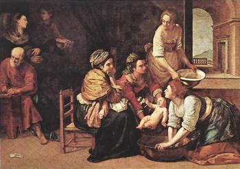Artemisia Gentileschi : Birth of St John the Baptist